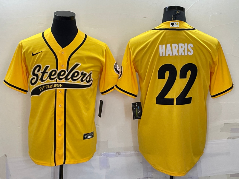 Men's Pittsburgh Steelers Najee Harris #22 Yellow Jersey